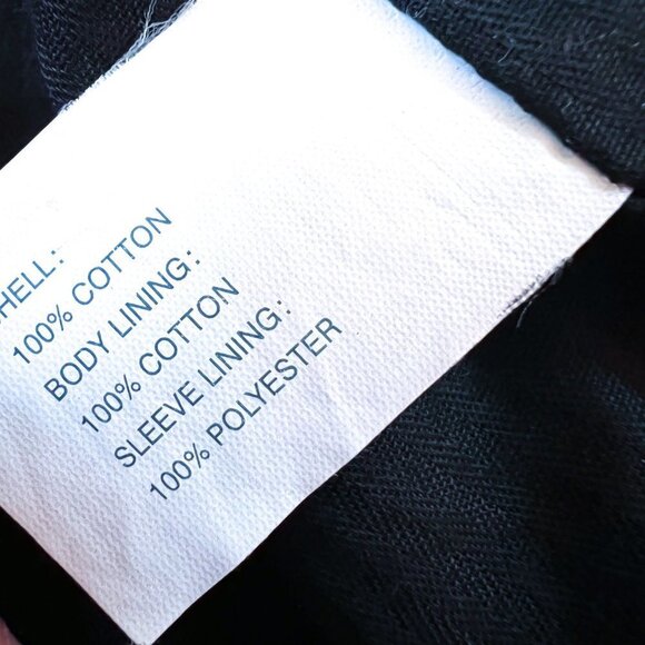 Black Toggle Duffle Car Coat Size Extra Small - Picture 6 of 10